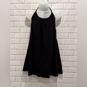 DKNY women black casual summer style  strapless mini dress /size L